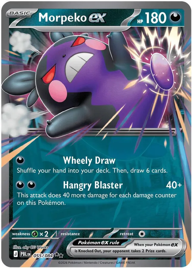 Pitch Black Morpeko ex Pokémon card